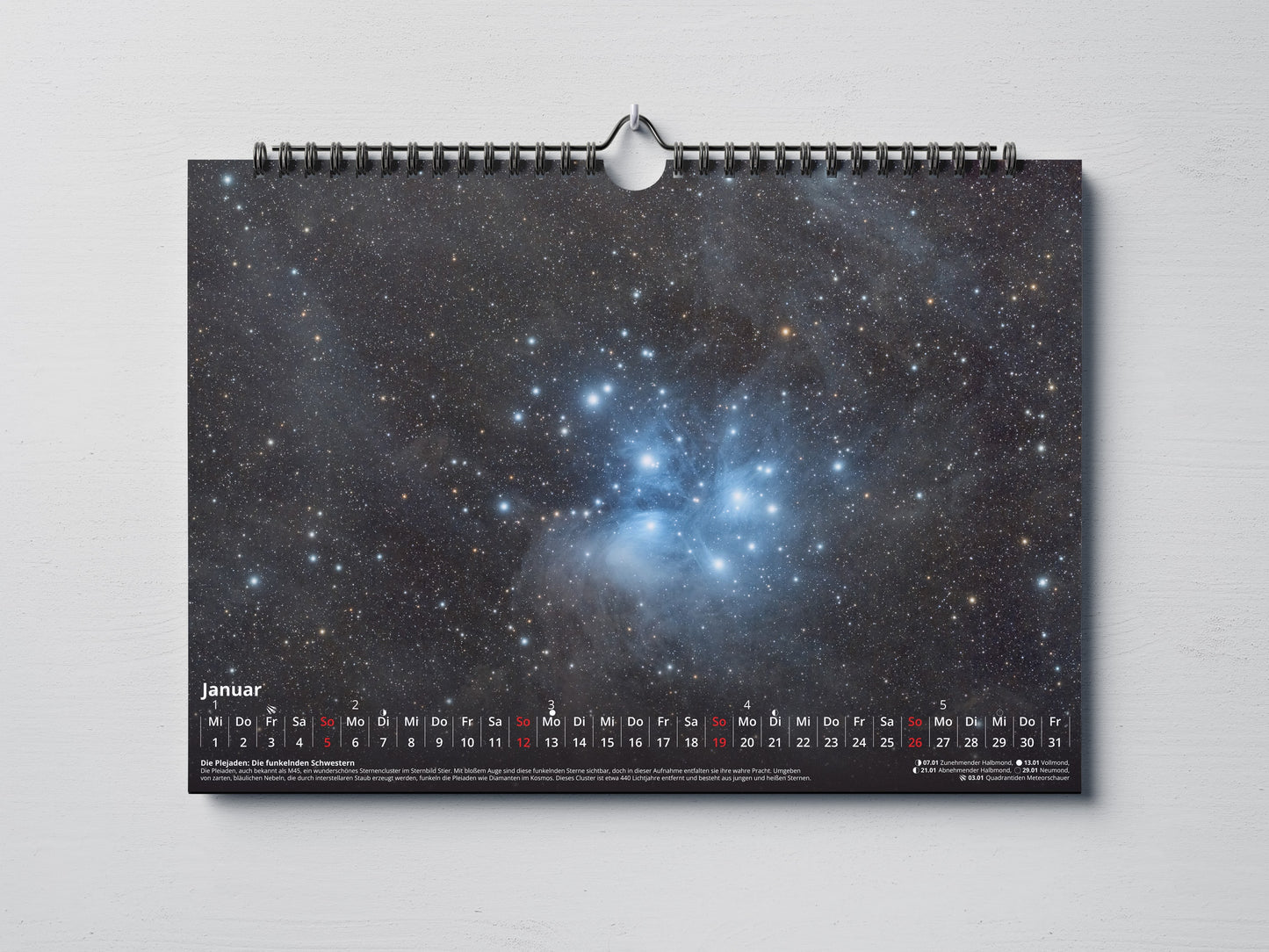 Astro Wandkalender 2025 Januar