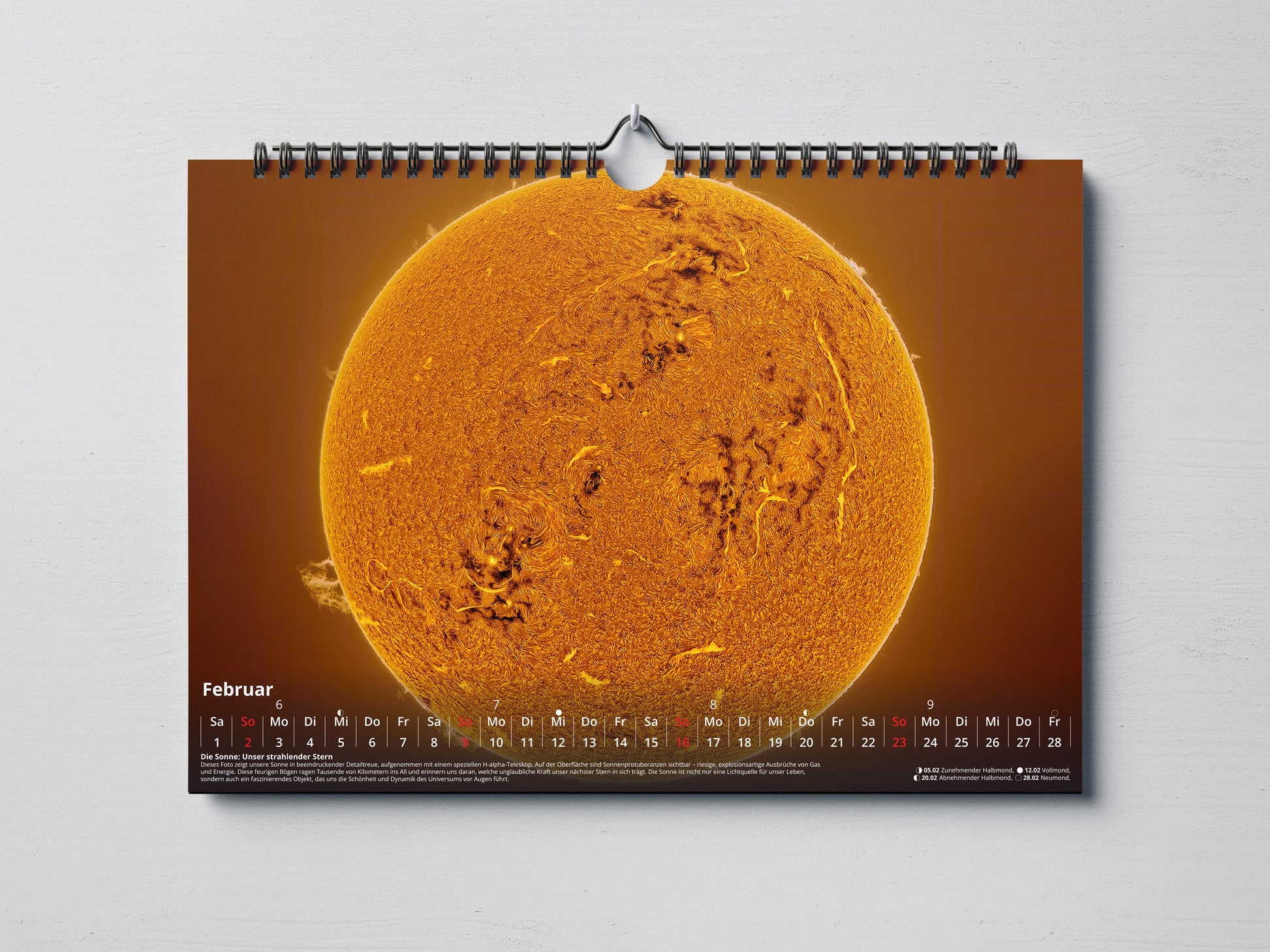 Kalender Sonne 2025