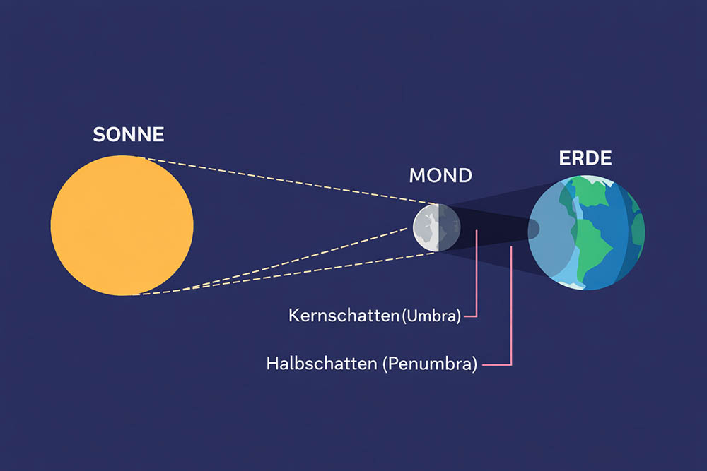 Warum entsteht eine Sonnenfinsternis